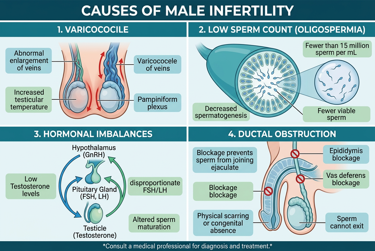 infertilità maschile azoospermia ostruttiva cause