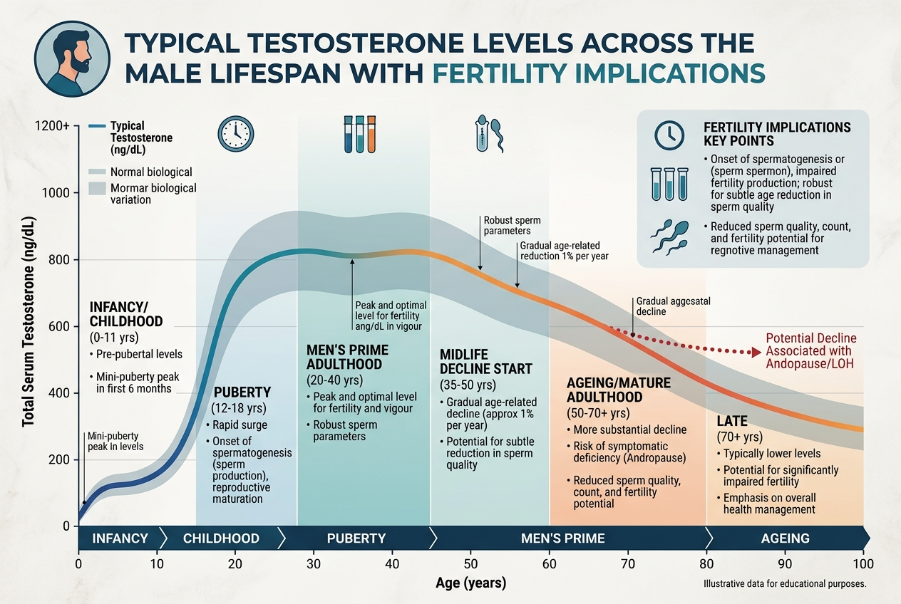 fertilità dell'uomo e testosterone. come aumentarla, quale legame